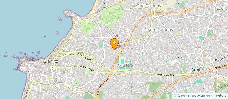 localisation de l'entreprise MADAME AMAIA BETELU MUSQUIZ  BIARRITZ