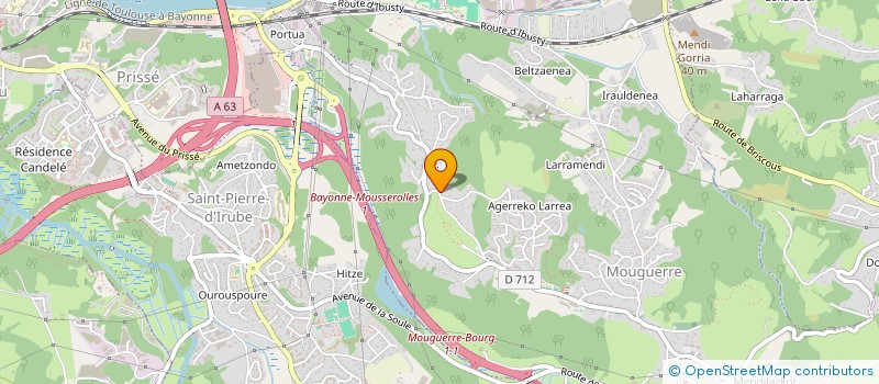 localisation de l'entreprise MADAME AMAIA CAPDEVILLE  MOUGUERRE