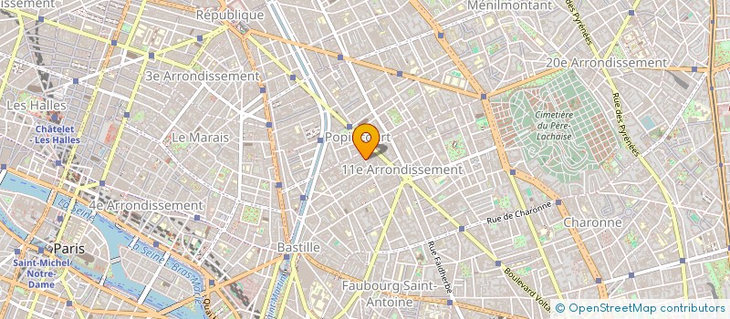 localisation de l'entreprise MADAME AMAIA OYHAMBERRY  PARIS 11