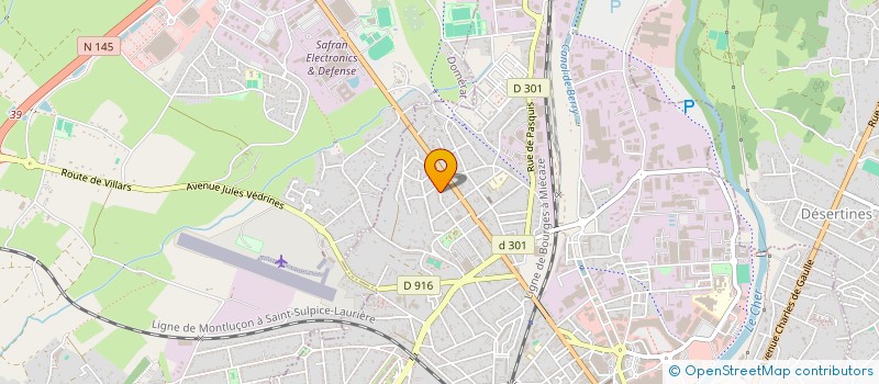 localisation de l'entreprise MADAME AMAL AOUICH  MONTLUCON