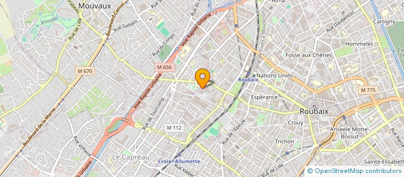 localisation de l'entreprise MADAME AMAL BADREDDINE  ROUBAIX