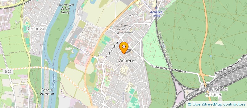 localisation de l'entreprise MADAME AMAL BARAKAT  ACHERES