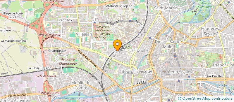 localisation de l'entreprise MADAME AMAL BELKHATTAF  RENNES