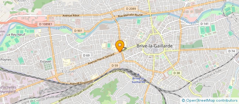 localisation de l'entreprise MADAME AMAL CHAKHTINA RODRIGUEZ  BRIVE-LA-GAILLARDE