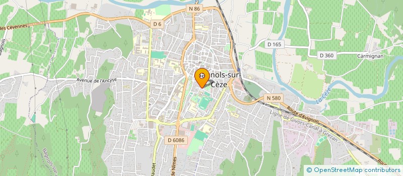 localisation de l'entreprise MADAME AMAL CHOUO  BAGNOLS-SUR-CEZE