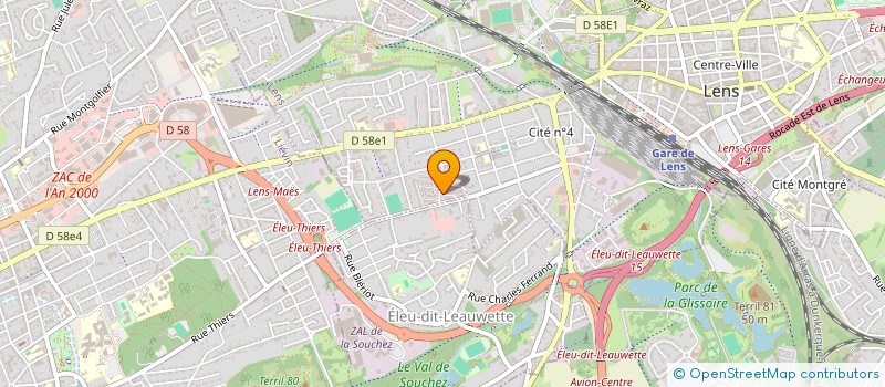 localisation de l'entreprise MADAME AMAL DAD  LENS