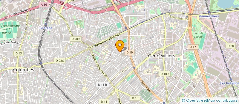 localisation de l'entreprise MADAME AMAL DADDI  ASNIERES-SUR-SEINE