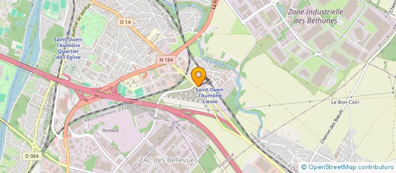 localisation de l'entreprise MADAME AMAL DINE  SAINT-OUEN-L'AUMONE