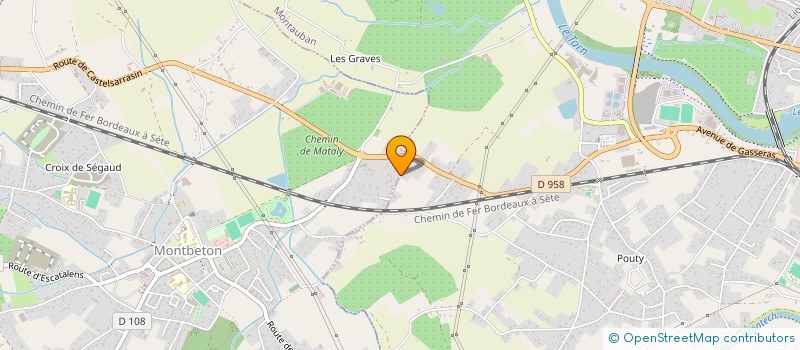 localisation de l'entreprise MADAME AMAL EL BAROUDI  MONTBETON