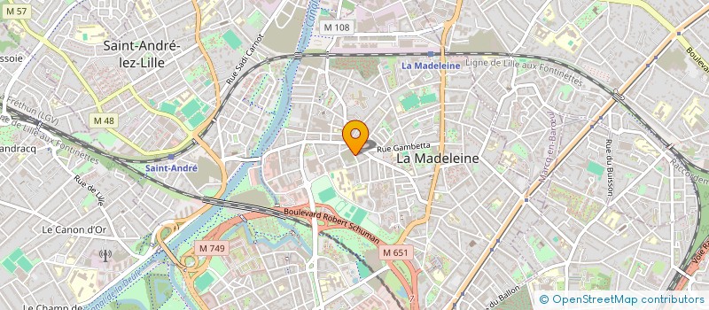 localisation de l'entreprise MADAME AMAL GAD à LA MADELEINE