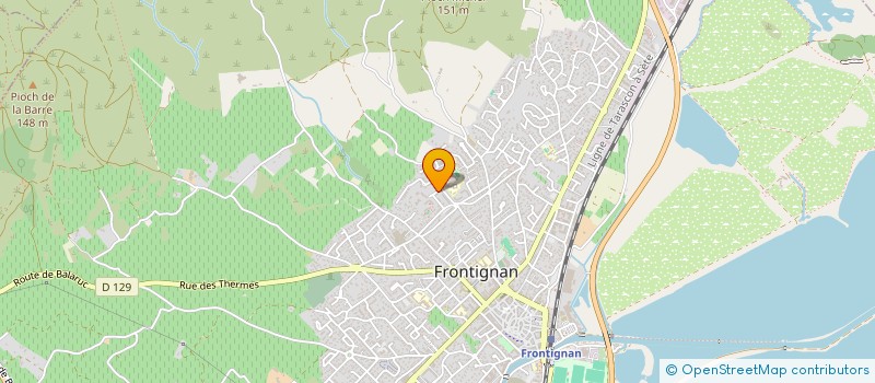 localisation de l'entreprise MADAME AMAL KAOUI à FRONTIGNAN