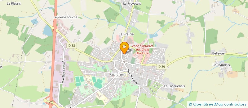 localisation de l'entreprise MADAME AMAL OUMIMOUNE  GUICHEN