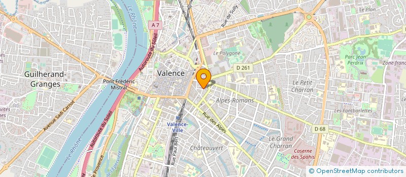 localisation de l'entreprise MADAME AMAL OURACHANE  VALENCE