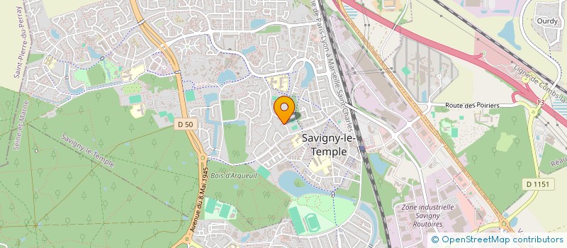 localisation de l'entreprise MADAME AMALE RIYAHI  SAVIGNY-LE-TEMPLE