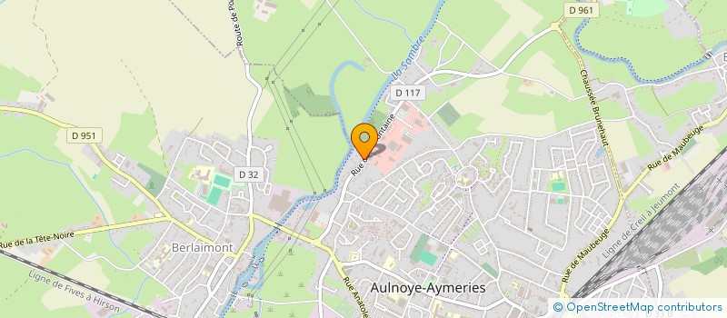 localisation de l'entreprise MADAME AMALIA DA SILVA PEREIRA  AULNOYE-AYMERIES