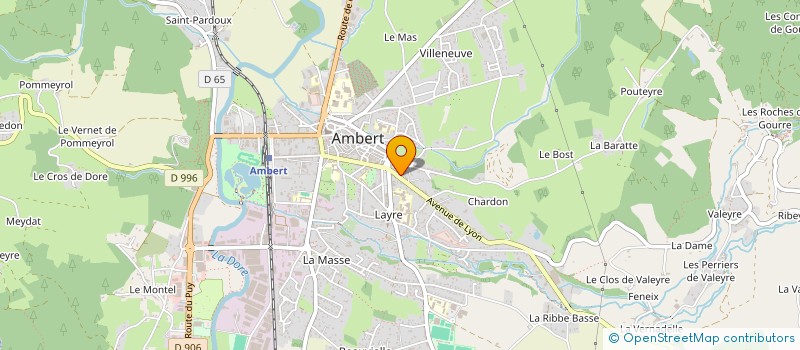 localisation de l'entreprise MADAME AMALIA DEBARGES  AMBERT