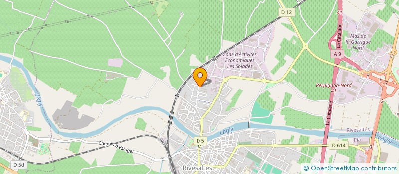 localisation de l'entreprise MADAME AMALIA LECLERC  RIVESALTES