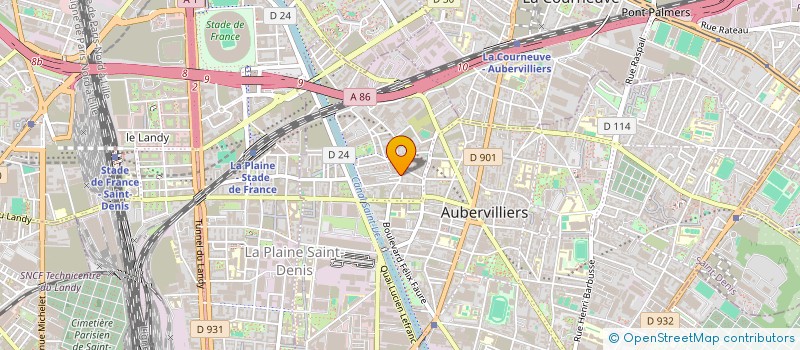 localisation de l'entreprise MADAME AMANDA AMANDA DIAS FRANCO  AUBERVILLIERS