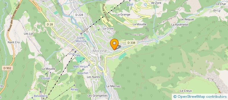 localisation de l'entreprise MADAME AMANDA BOTTOLLIER-CURTET  MORZINE