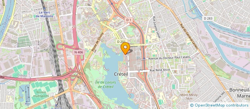 localisation de l'entreprise MADAME AMANDA CORDEIRO SILVA  CRETEIL