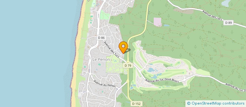 localisation de l'entreprise MADAME AMANDA CORRADI  SEIGNOSSE