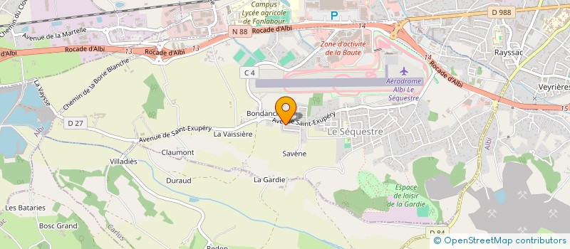 localisation de l'entreprise MADAME AMANDA CROS  LE SEQUESTRE