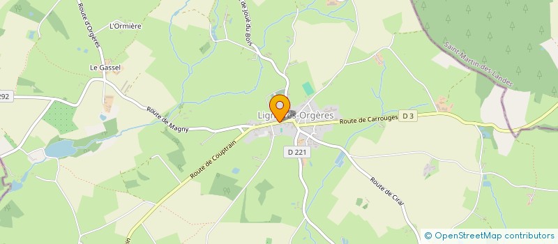 localisation de l'entreprise MADAME AMANDA DELAUNE  LIGNIERES-ORGERES