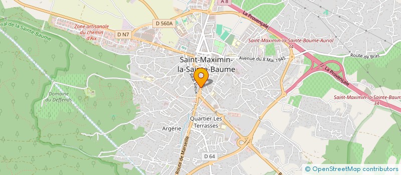 localisation de l'entreprise MADAME AMANDA DOMAIN à SAINT-MAXIMIN-LA-SAINTE-BAUME