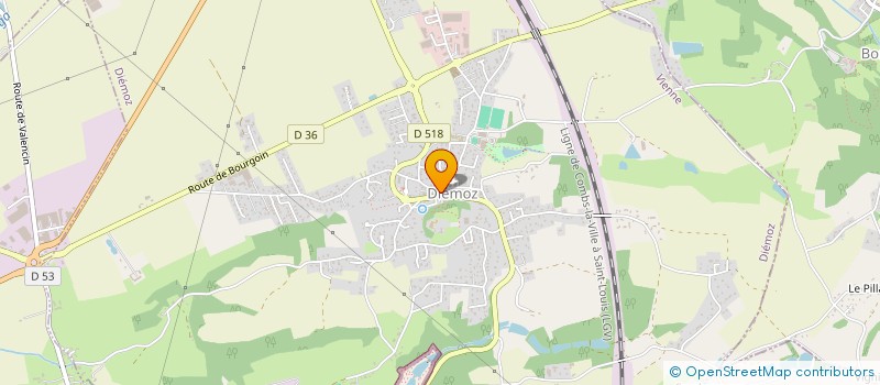 localisation de l'entreprise MADAME AMANDA FERNANDEZ  DIEMOZ