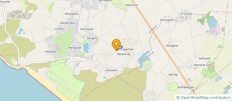 localisation de l'entreprise MADAME AMANDA LESSORT  ERDEVEN