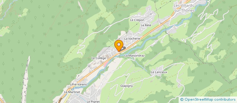 localisation de l'entreprise MADAME AMANDA LOCATELLI  THONES