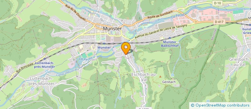 localisation de l'entreprise MADAME AMANDA MATHIS  MUNSTER