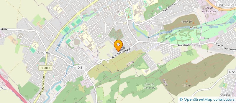 localisation de l'entreprise MADAME AMANDA MULLER  LIEVIN