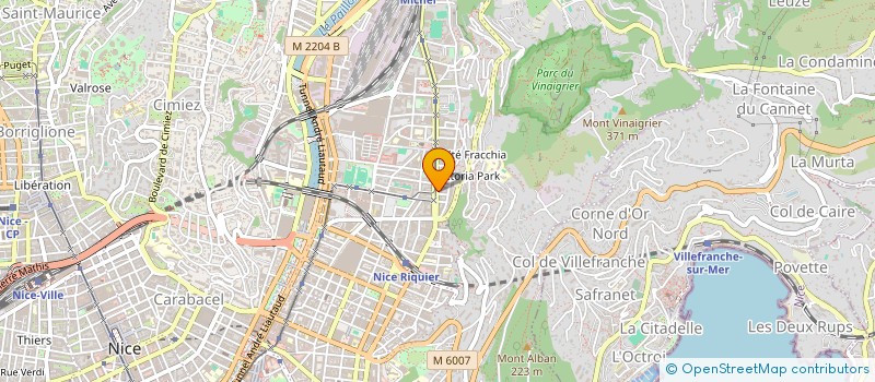 localisation de l'entreprise MADAME AMANDA PARRA HERNANDEZ  NICE