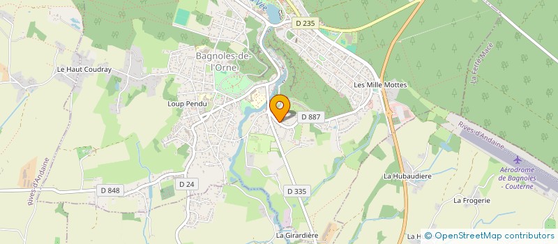 localisation de l'entreprise MADAME AMANDA PIEUSSERGUES à BAGNOLES-DE-L'ORNE-NORMANDIE