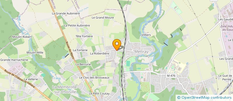 localisation de l'entreprise MADAME AMANDA RODRIGUEZ  METTRAY