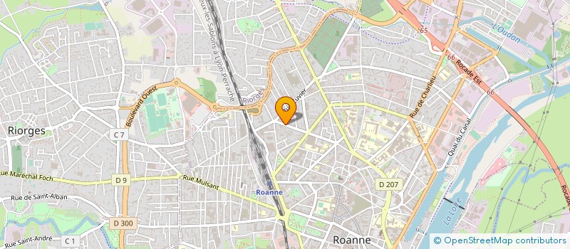 localisation de l'entreprise MADAME AMANDA RUBIO à ROANNE