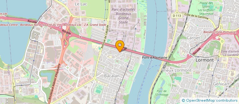 localisation de l'entreprise MADAME AMANDA SANTIAGO JIMENEZ à BORDEAUX