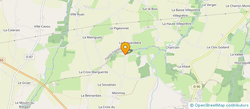 localisation de l'entreprise MADAME AMANDA SLACK  TRANS-LA-FORET