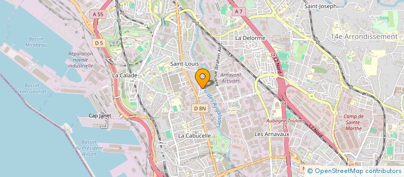 localisation de l'entreprise MADAME AMANDIA DE JESUS LOPES à MARSEILLE