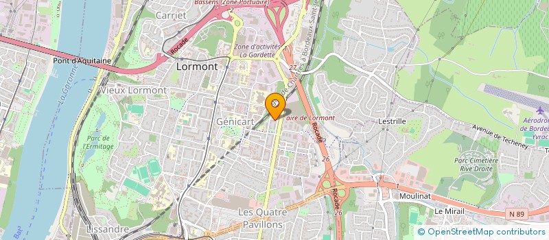 localisation de l'entreprise MADAME AMANDINE AGIER  LORMONT