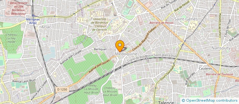 localisation de l'entreprise MADAME AMANDINE AIGUEPERSE  BORDEAUX