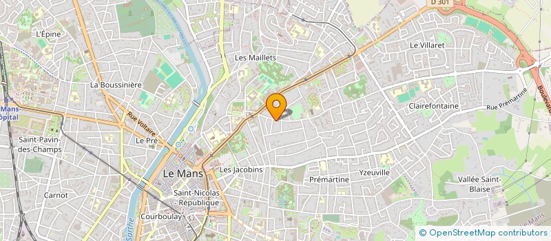 localisation de l'entreprise MADAME AMANDINE ALVAREZ  LE MANS