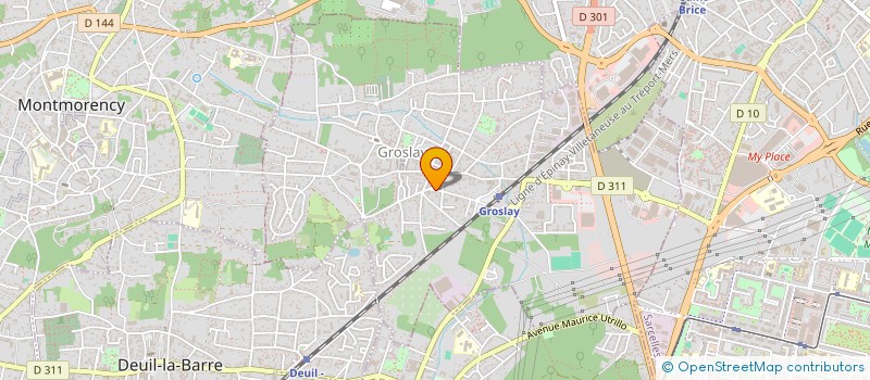 localisation de l'entreprise MADAME AMANDINE AMABLE  GROSLAY