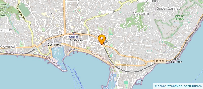 localisation de l'entreprise MADAME AMANDINE AMELIE MILLEREUX  CANNES