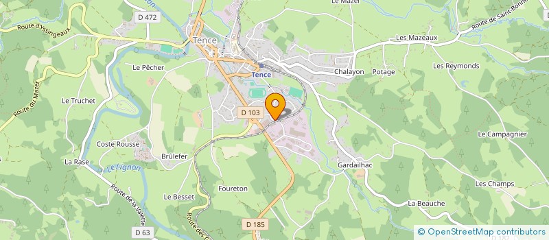 localisation de l'entreprise MADAME AMANDINE ANDRE  TENCE