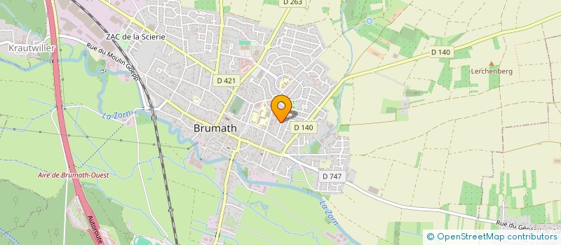 localisation de l'entreprise MADAME AMANDINE ANNE LAURE WEBER  BRUMATH