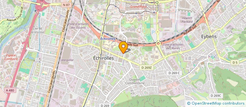 localisation de l'entreprise MADAME AMANDINE ARNAUD  ECHIROLLES