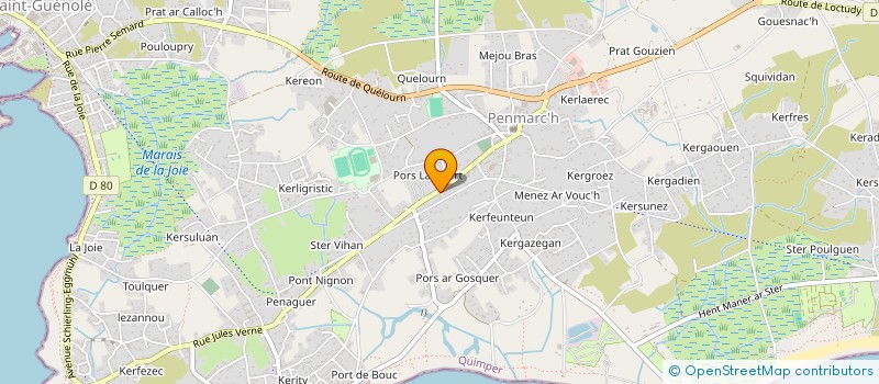 localisation de l'entreprise MADAME AMANDINE AUBRY  PENMARCH