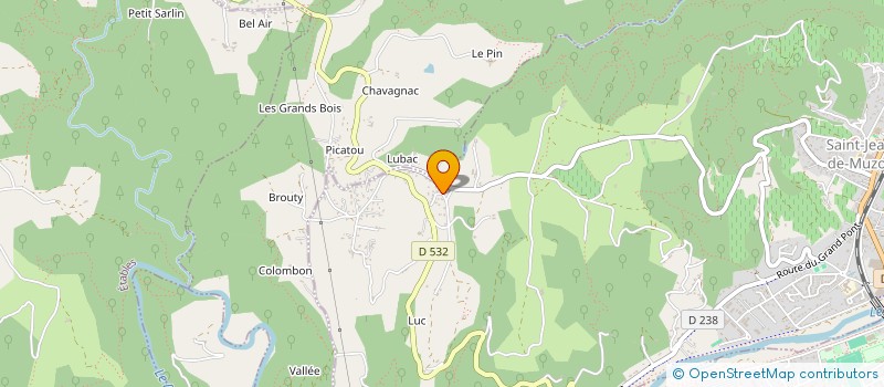 localisation de l'entreprise MADAME AMANDINE AUGER  SAINT-JEAN-DE-MUZOLS